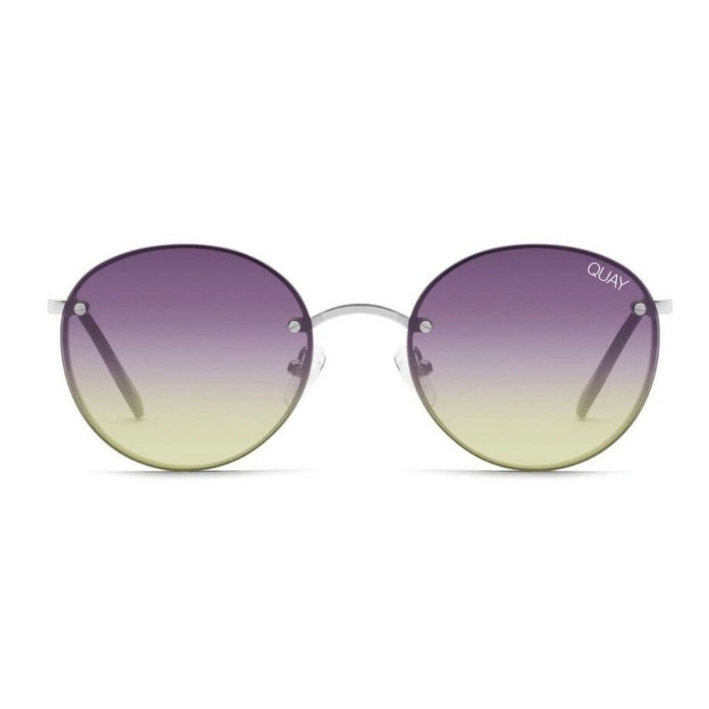 Quay Australia Farrah Sunglasses Purple Silver